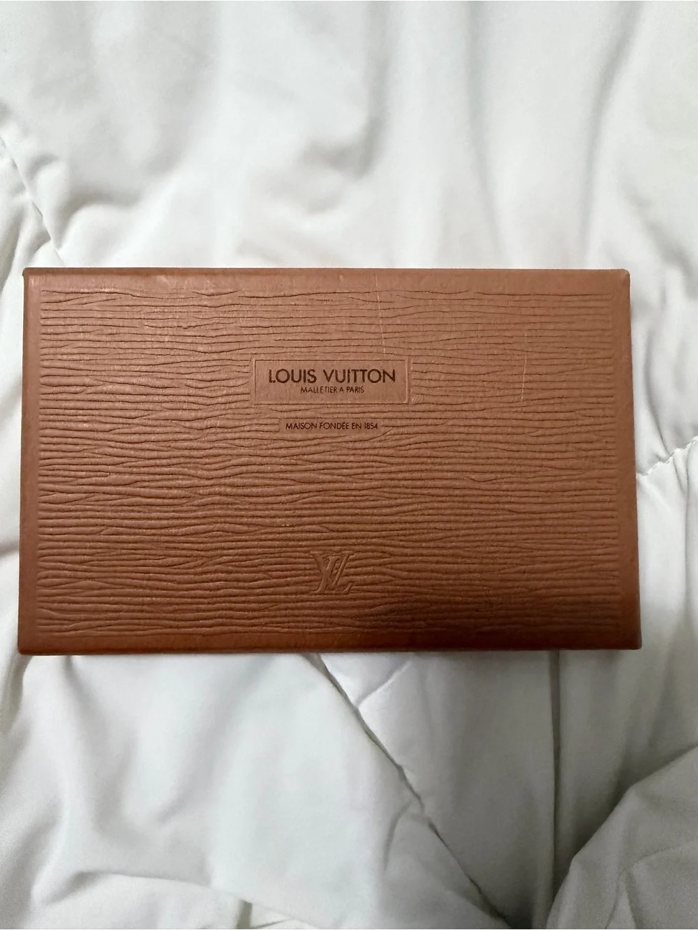 Louis Vuitton Monogram Card Case — Brown with Red Snap